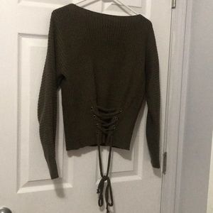 Dark green sweater